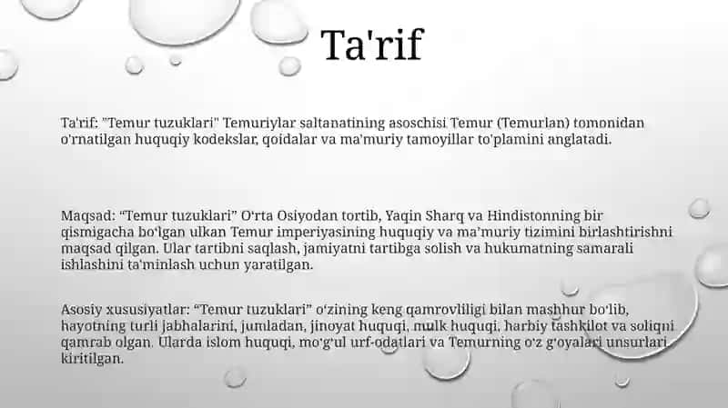 Temur Tuzuklari 2