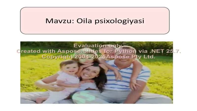 Oila psixologiyasi 2