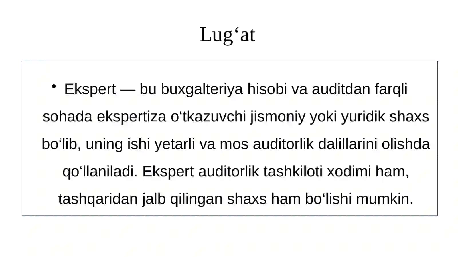 AXS620 “Ekspert ishidan foydalanish” 2