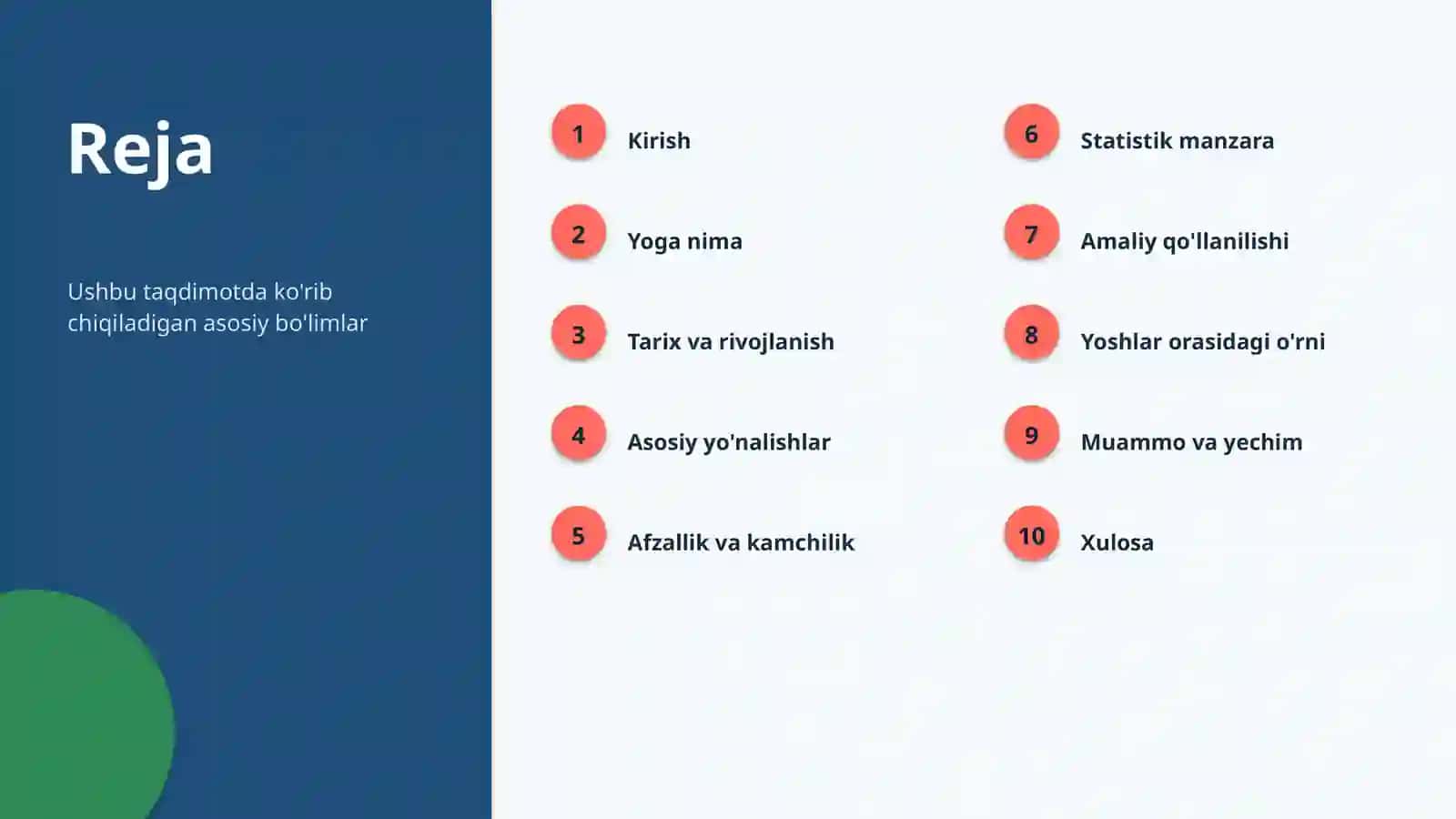 Yoga Muammolari va Yechimlari 2