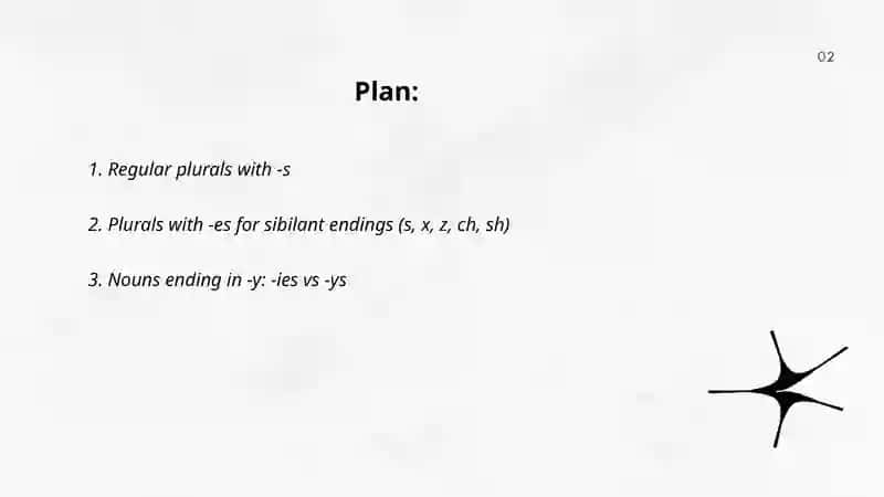Plural form of nouns 2