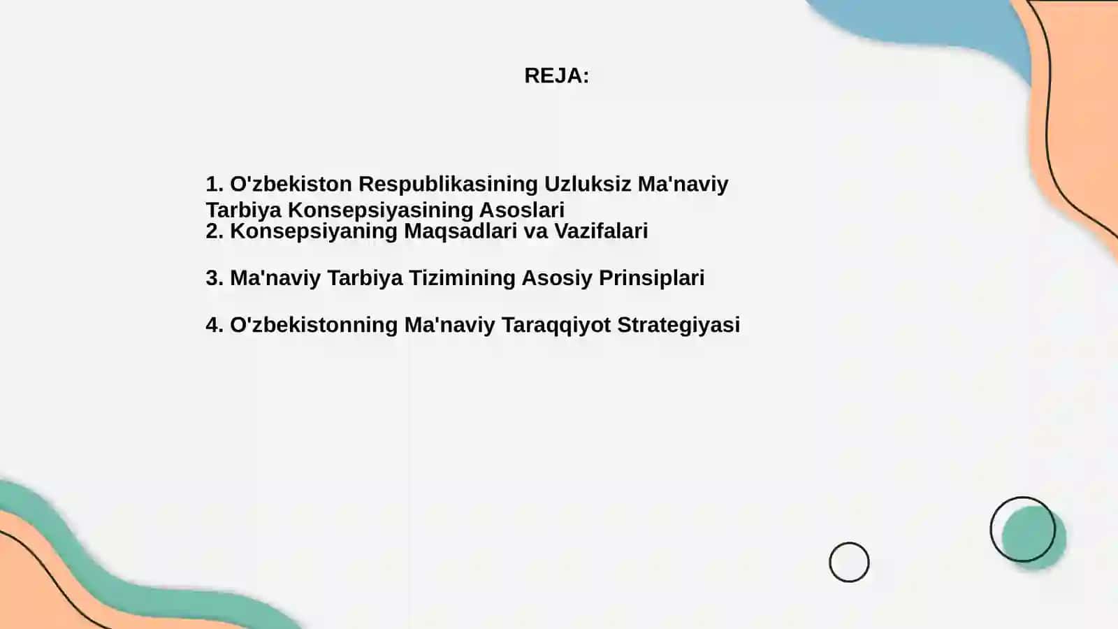 O'zbekiston Respublikasining Uzluksiz ma'naviy tarbiya Konsepsiyasi 2