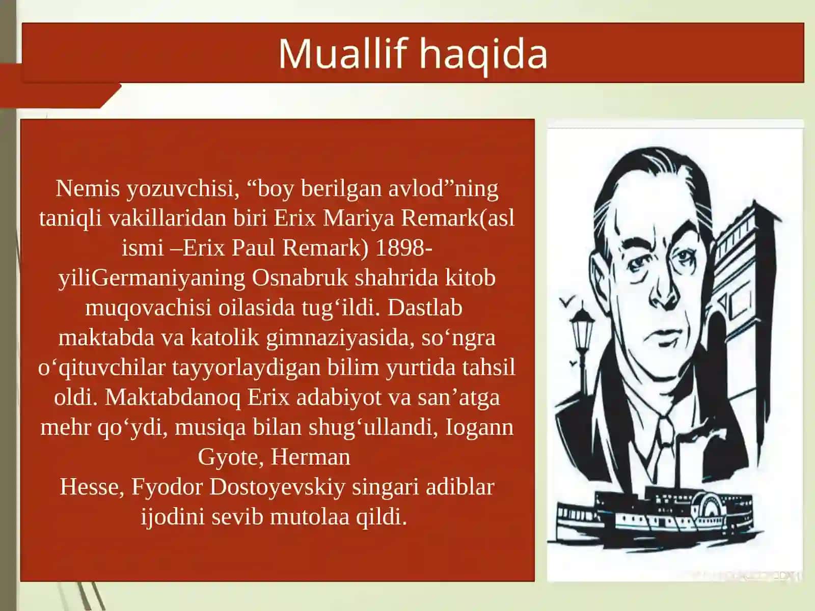 “G‘ARBIY FRONTDAO‘ZGARISH YO‘Q” ROMANI 2