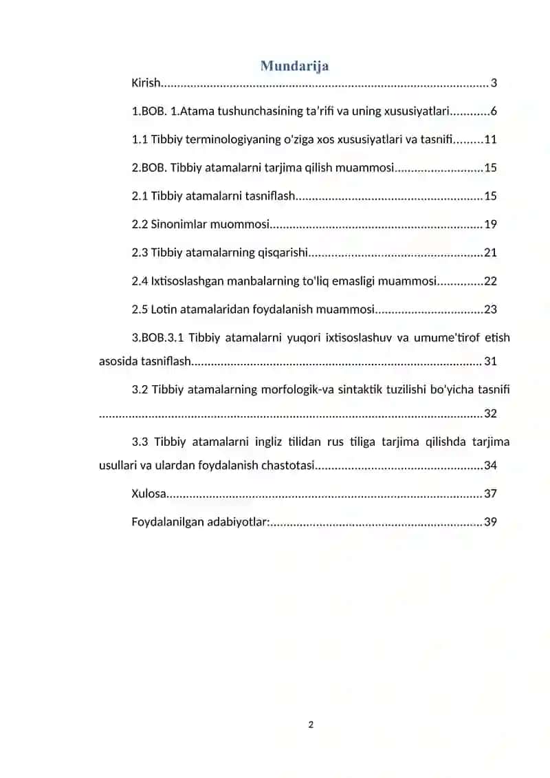 Tibbiy farmasevtik matnlar tarjimasi va ularning xususiyatlari 2
