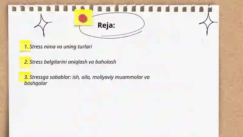 Stressni boshqarish 2