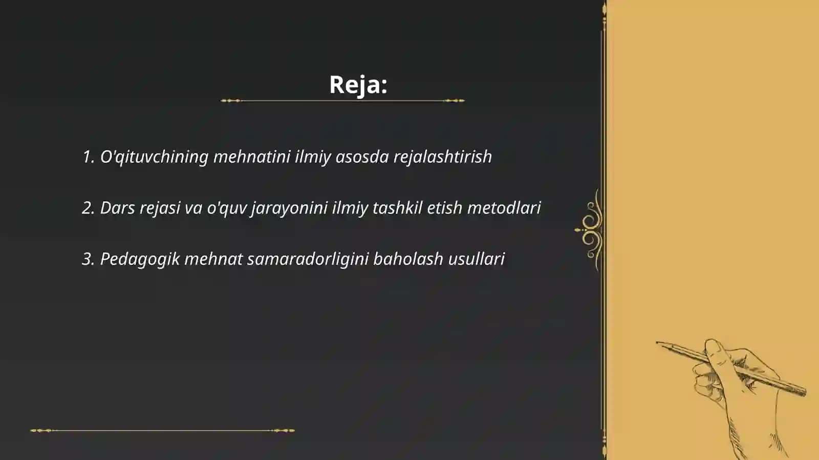 O'qituvchi mehnatini ilmiy tashkil etish 2