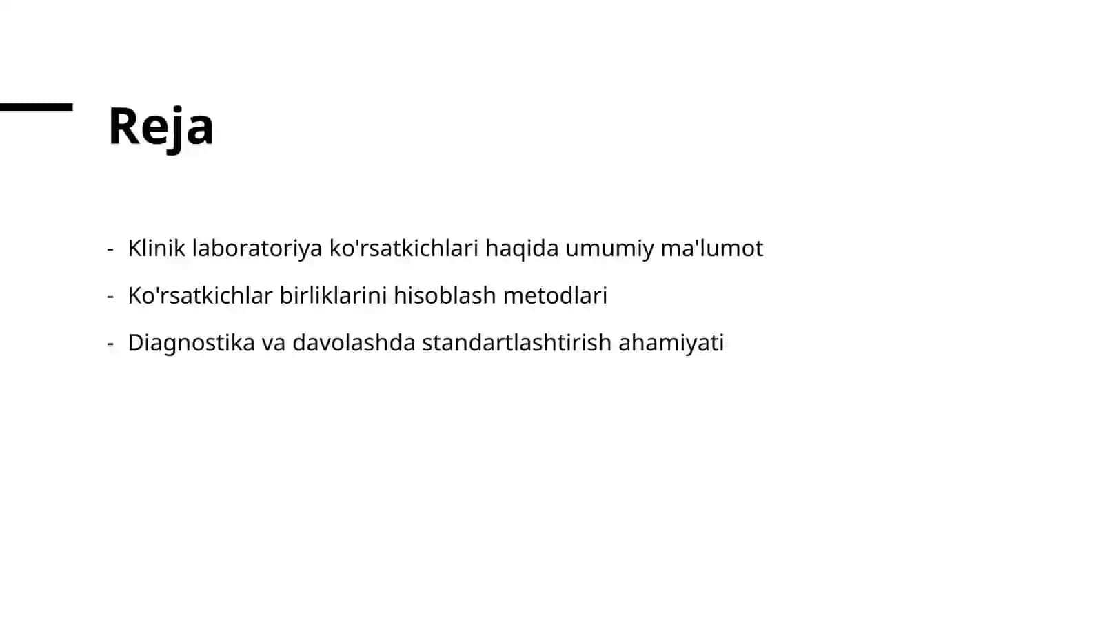 Klinik laboratoriya ko'rsatkichlari birliklarini hisoblash 2