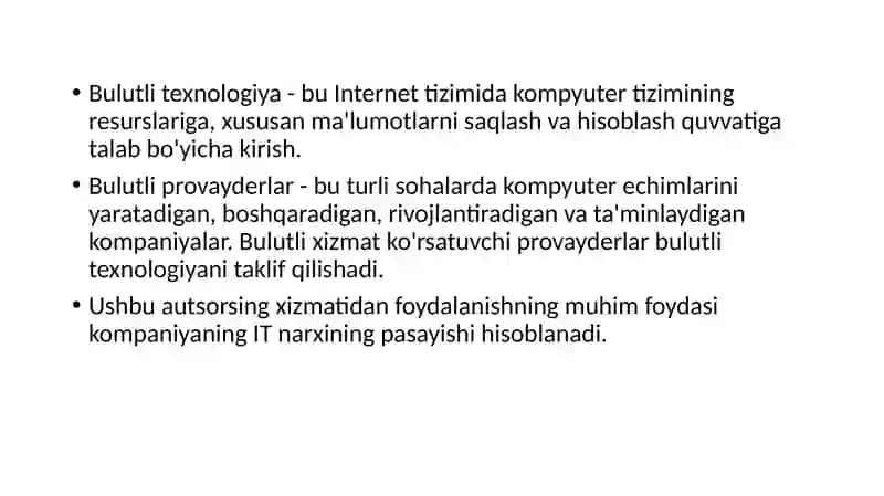 Bulutli texnologiya 2