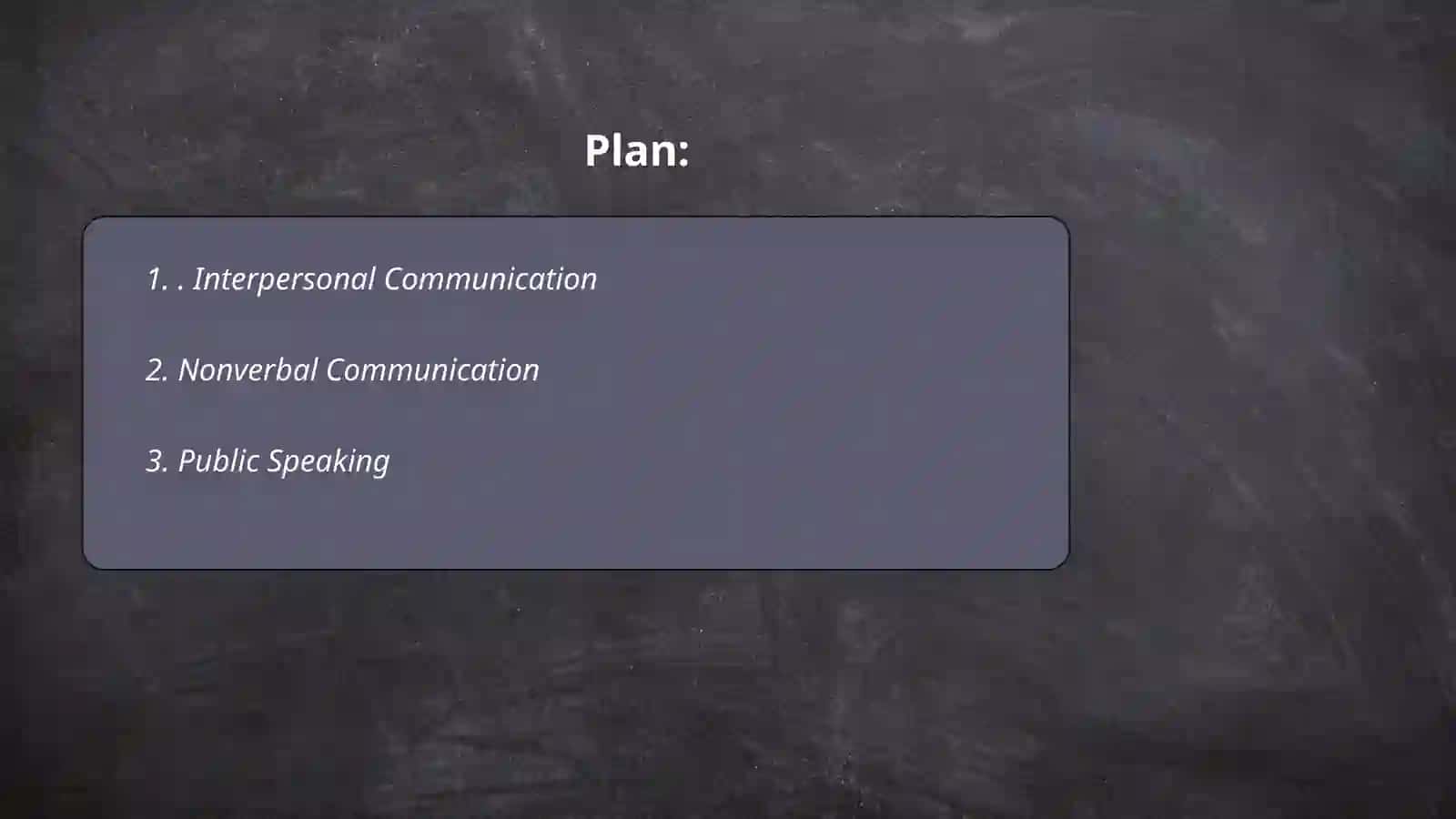 Interpersonal Communication 2