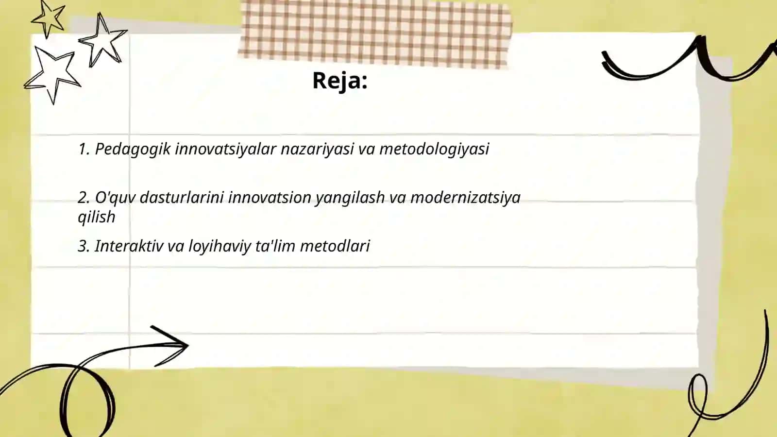 Pedagogikning innovatsion faoliyati 2