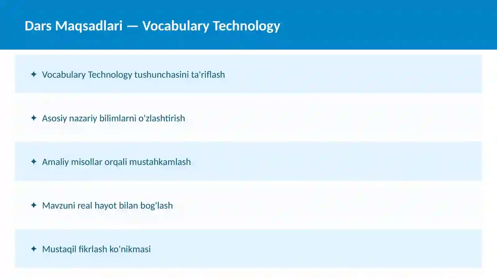 Vocabulary Education 2