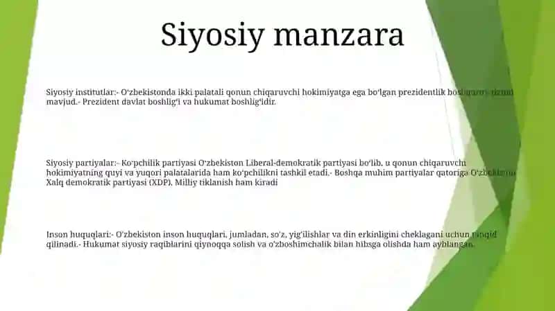 Oʻzbekistondagi Axborot ToʻGʻRisidagi Siyosiy Faoliyatlar 2