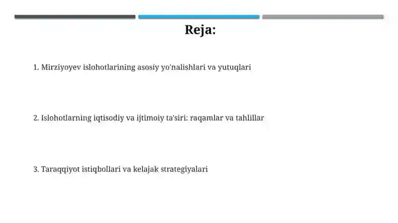 Mirziyoyev islohotlari 2