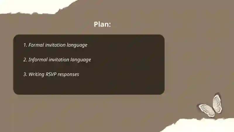 Invitations and responses 2