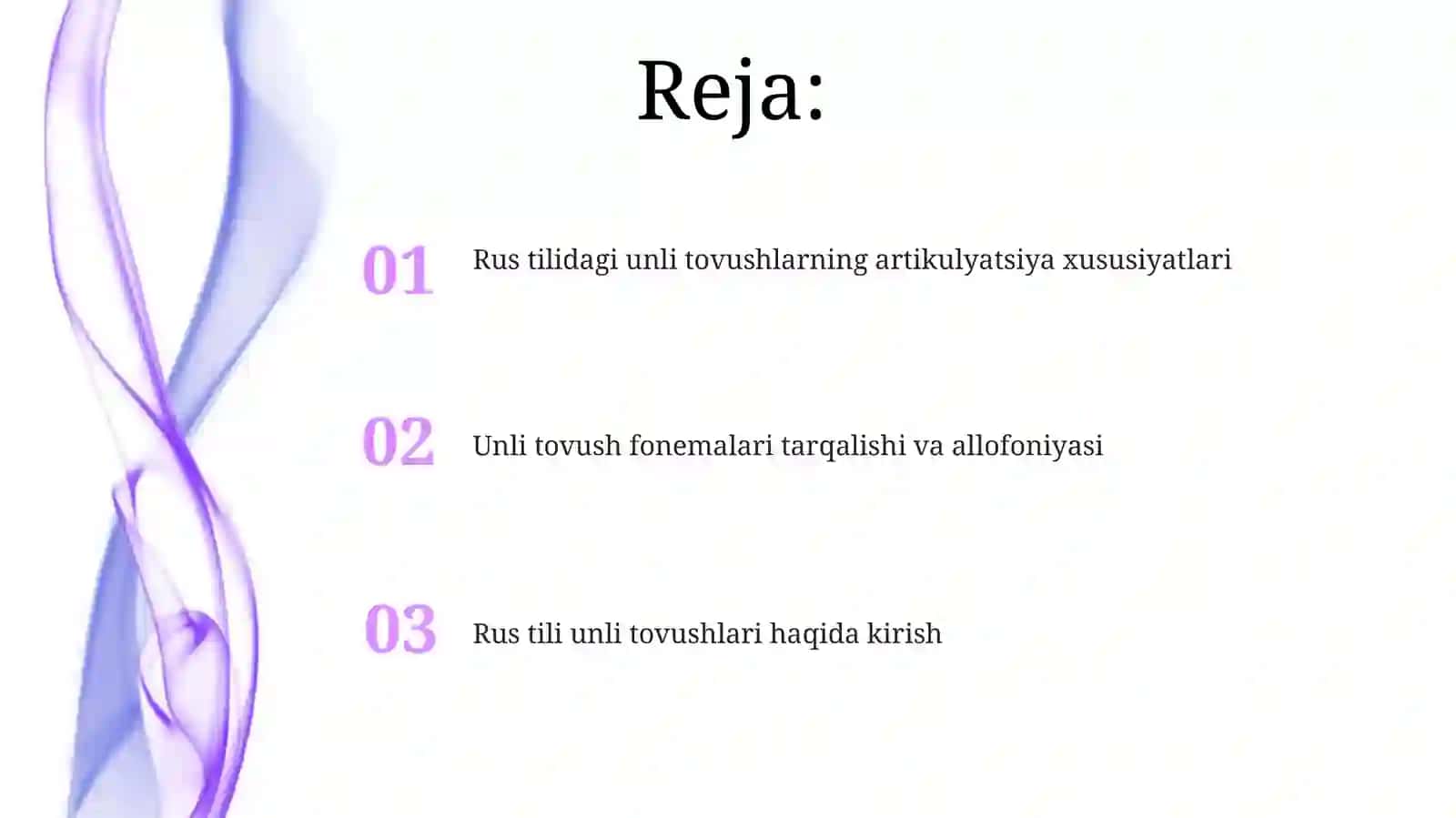 Rus tilidagi unli tovushlarning artikulyatsiya tavsifi 2