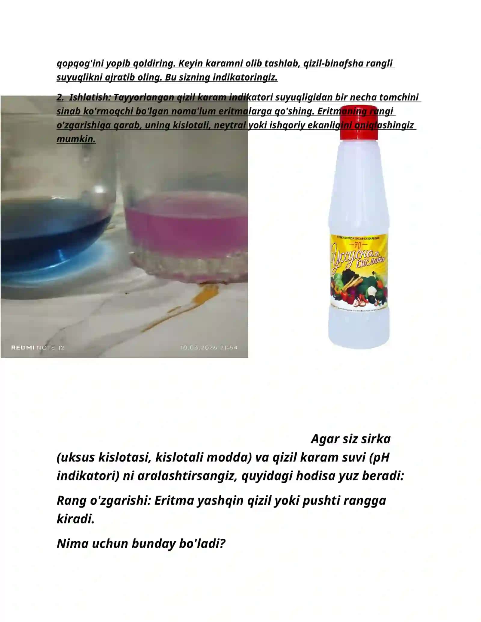 Qizil karam indikatorining ishlash prinsipi 2