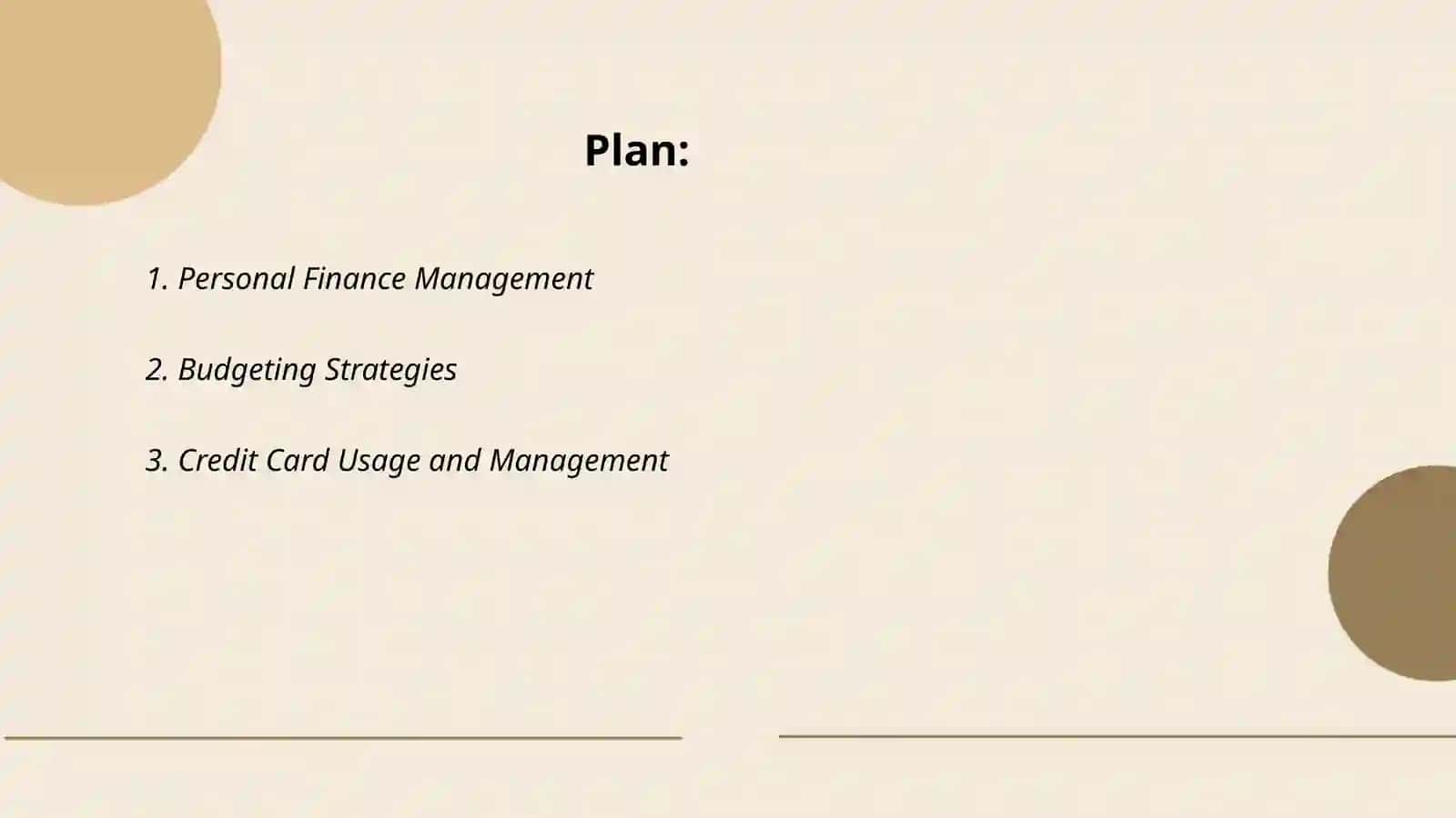 Personal Finance Management 2