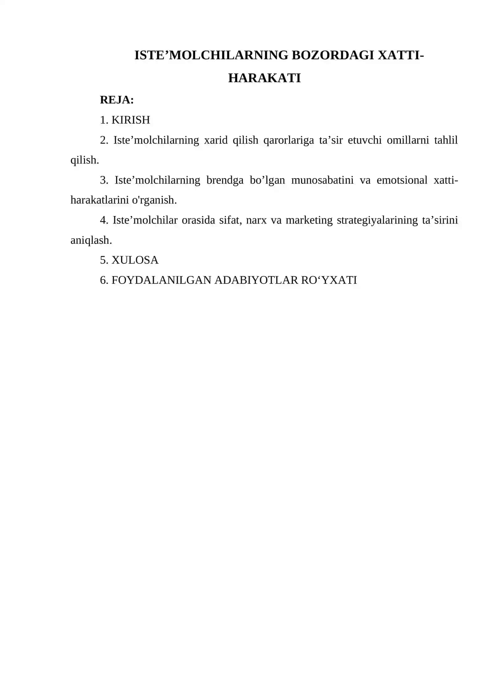 ISTE’MOLCHILARNING BOZORDAGI XATTI-HARAKATI 2