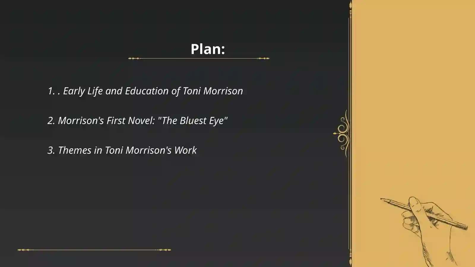 Tony Morrison life and career 2