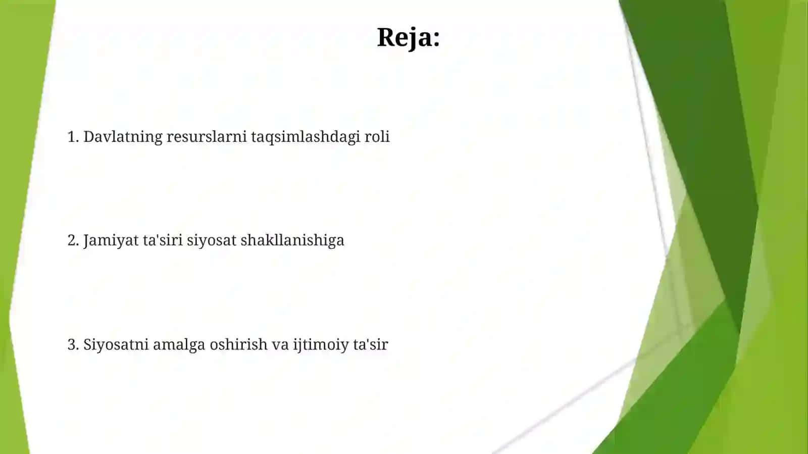 Davlat va jamiyat siyosatining roli 2