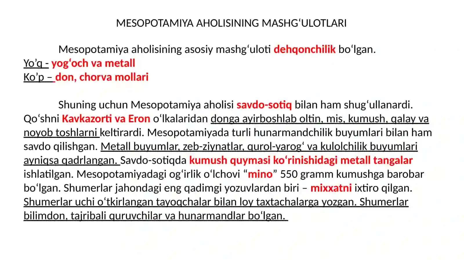 Mesopotamiya sivilizatsiyalari 2