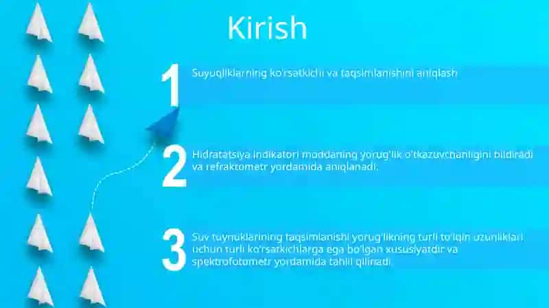 Suyuqliklarning Ko‘Rsatgichini Va Dispersiyasini Aniqlash 2