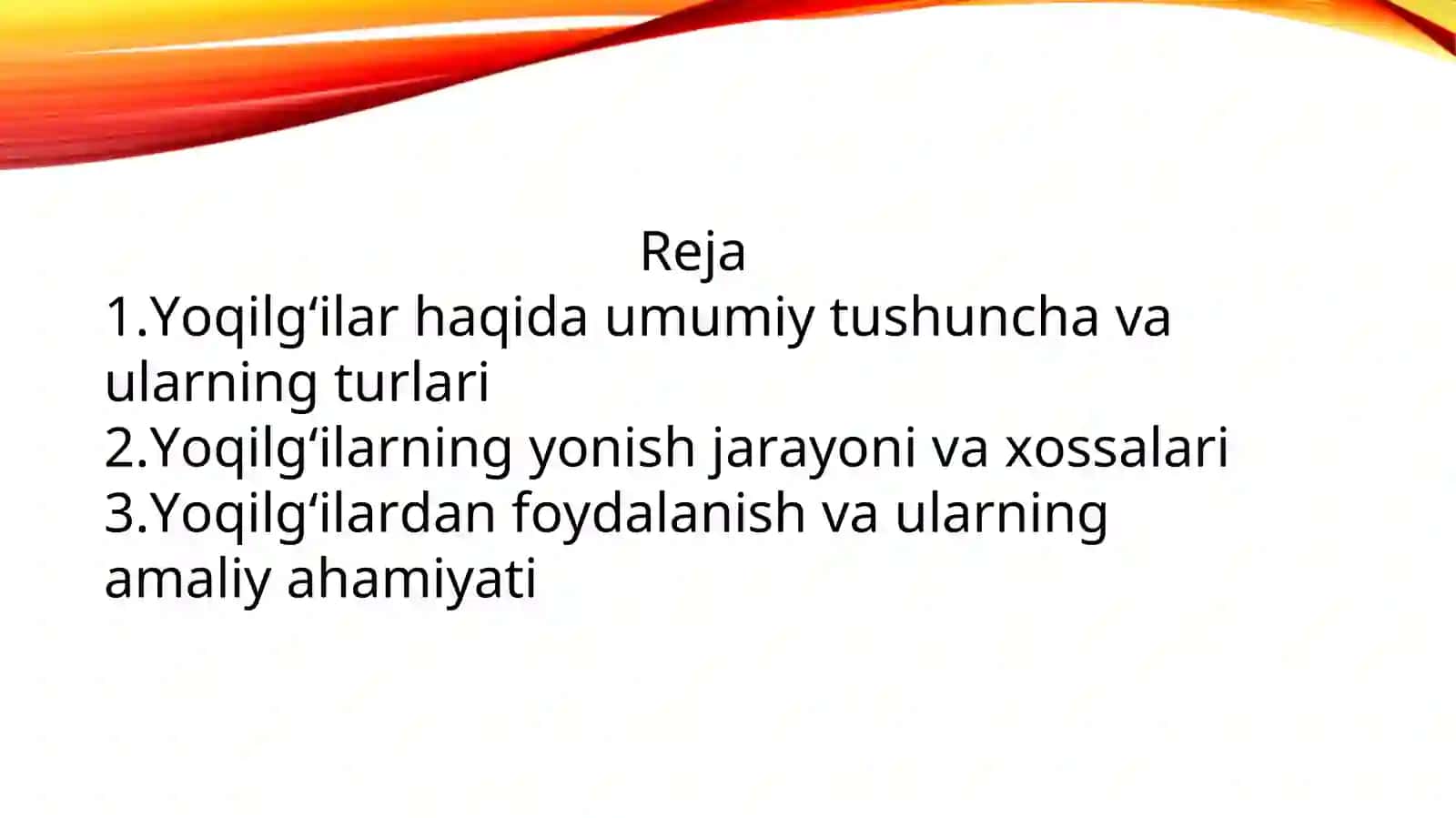 Yoqilg‘ilar va ularning yonish xossalari 2