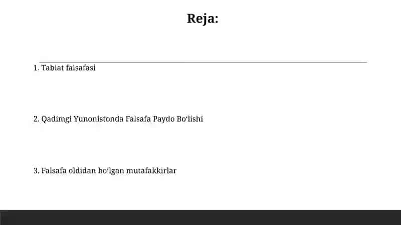 Qadimgi Yunonistonda falsafa ilmining shakllanishi 2