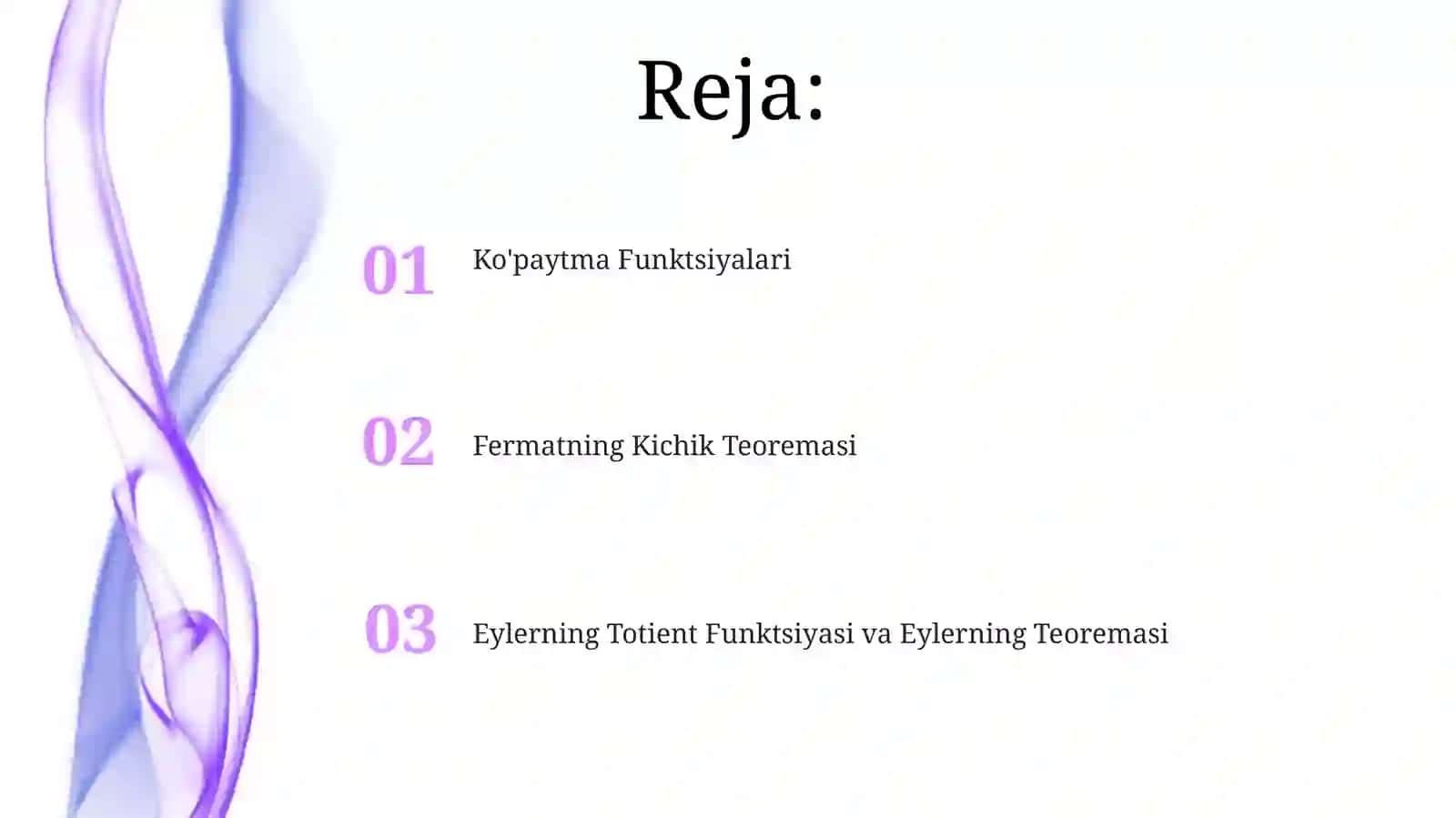 Ko'paytma Funktsiyalari 2
