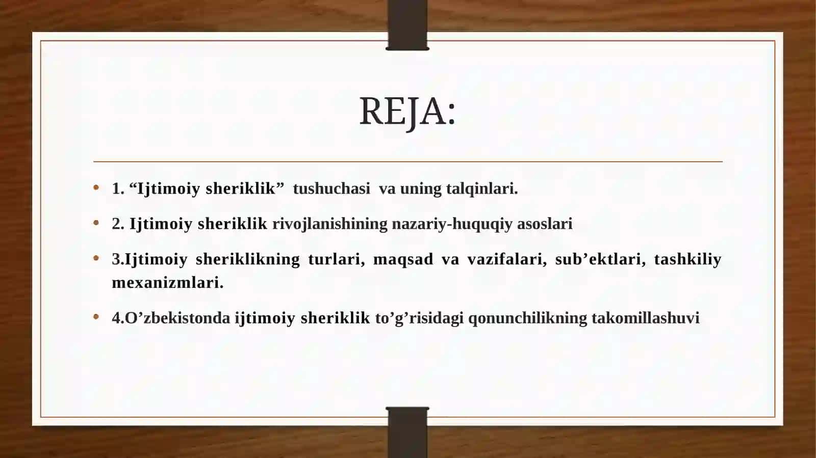 Ijtimoiy sheriklik 2