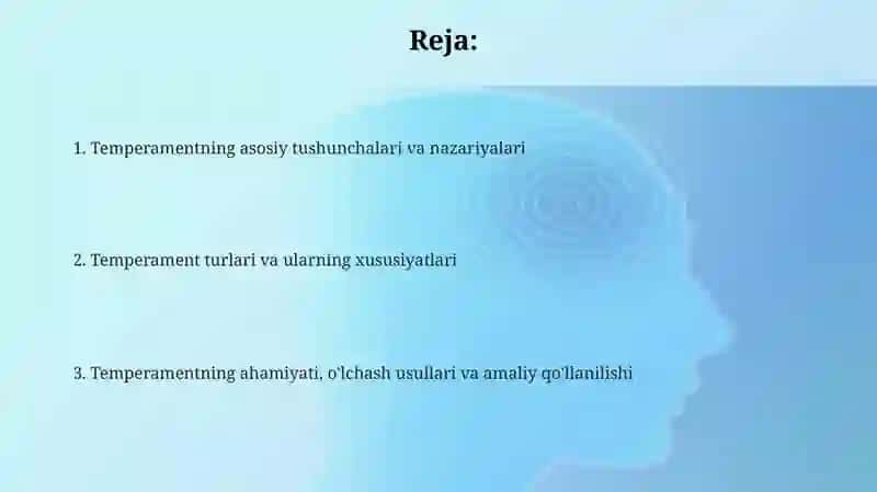 Temperament va uning xususiyatlari 2