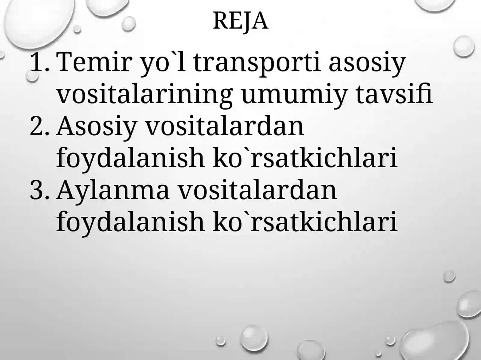Tеmir yo`l trаnspоrtining ishlabchiqarishfondlari 2