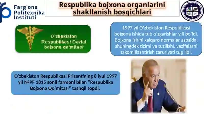 Respublika bojxona organlarini shakllanish bosqichlari 2