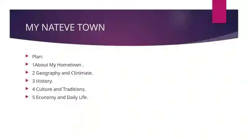 MY NATIVE TOWN 2
