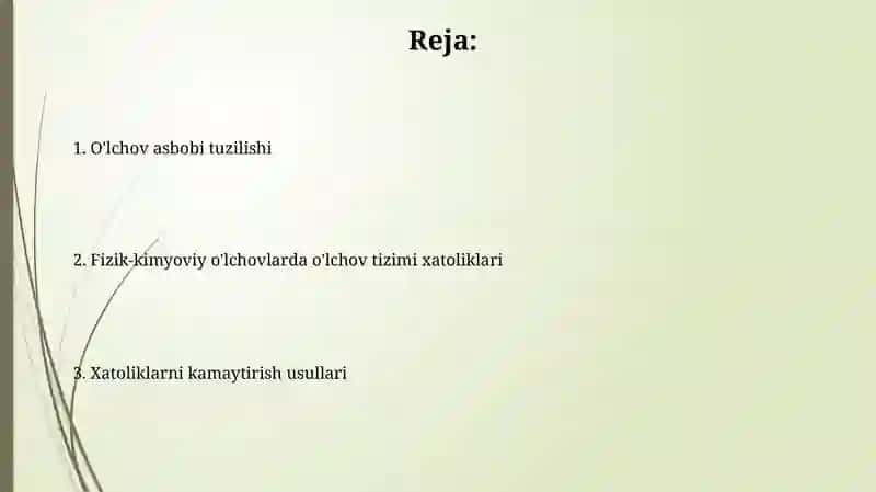 O'lchov asbobining tuzilishi 2