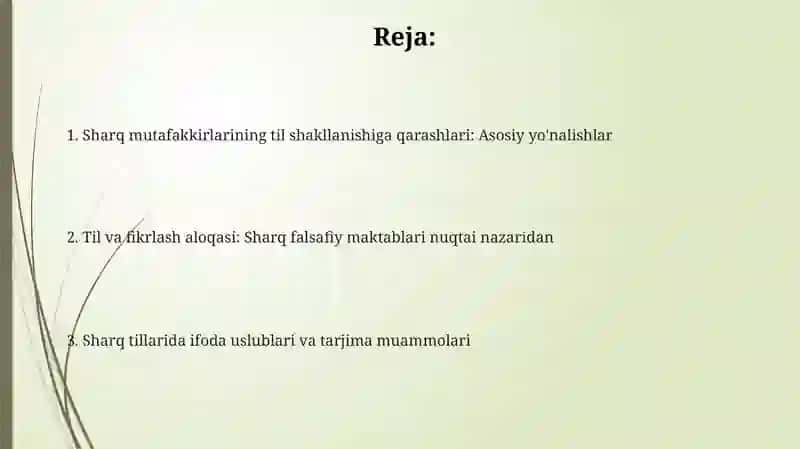 Sharq mutafakkirlarining til shakllanishiga oid qarashlari 2