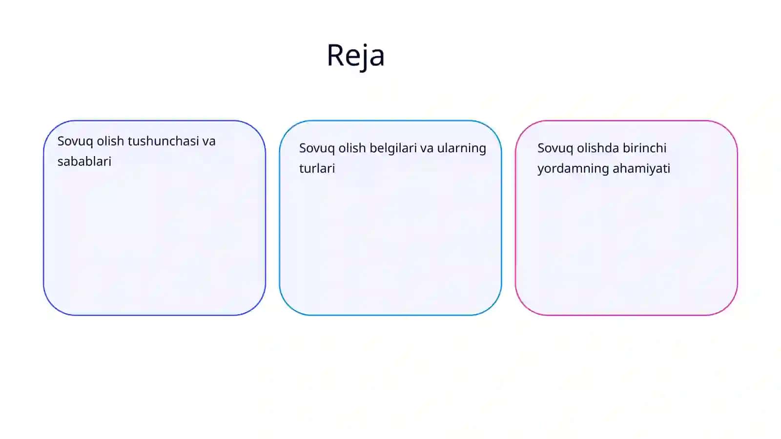 Sovuq olish belgilari va birinchi yordam 2