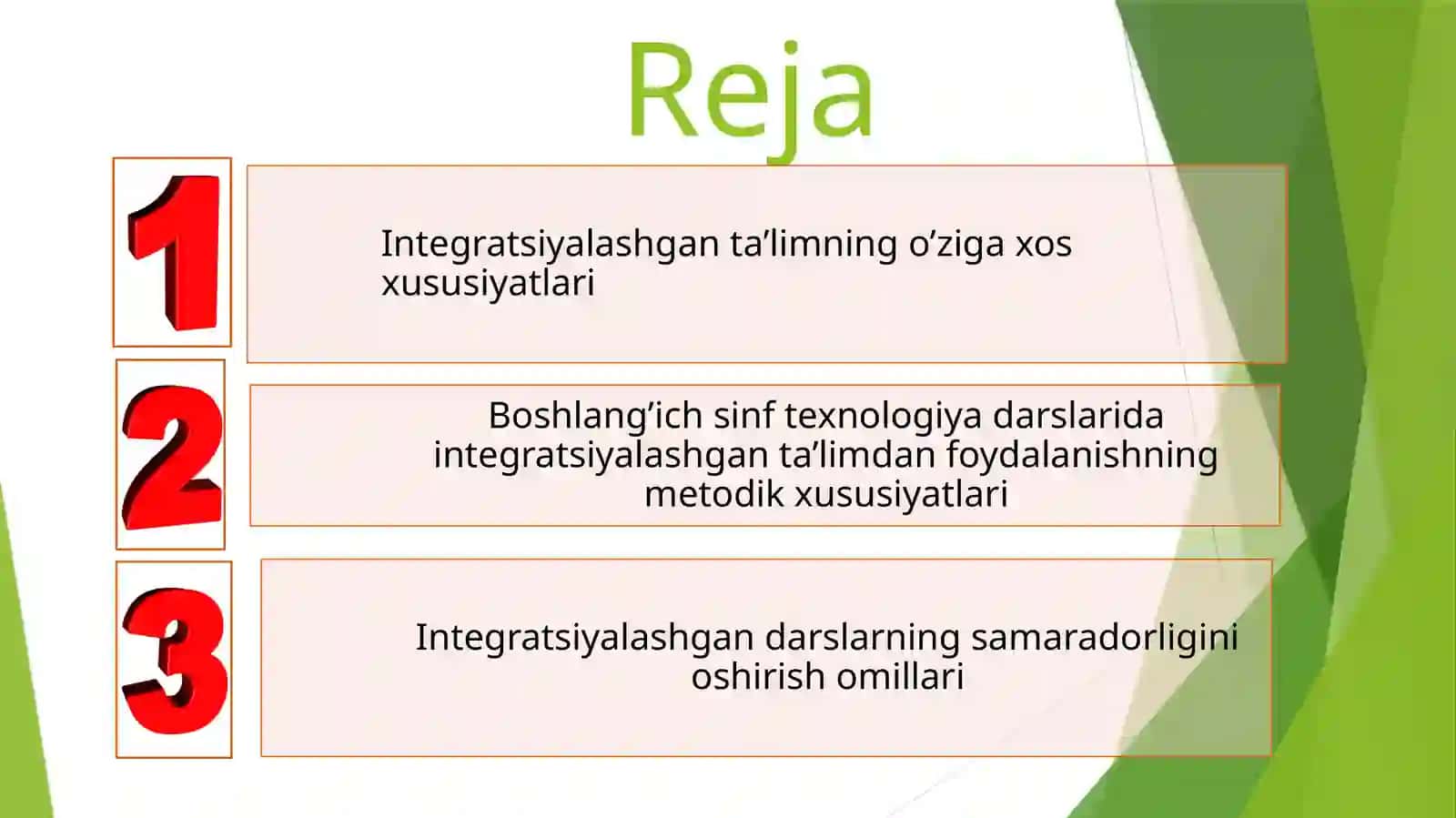 Texnologiya fanining integratsion yondashuvi 2
