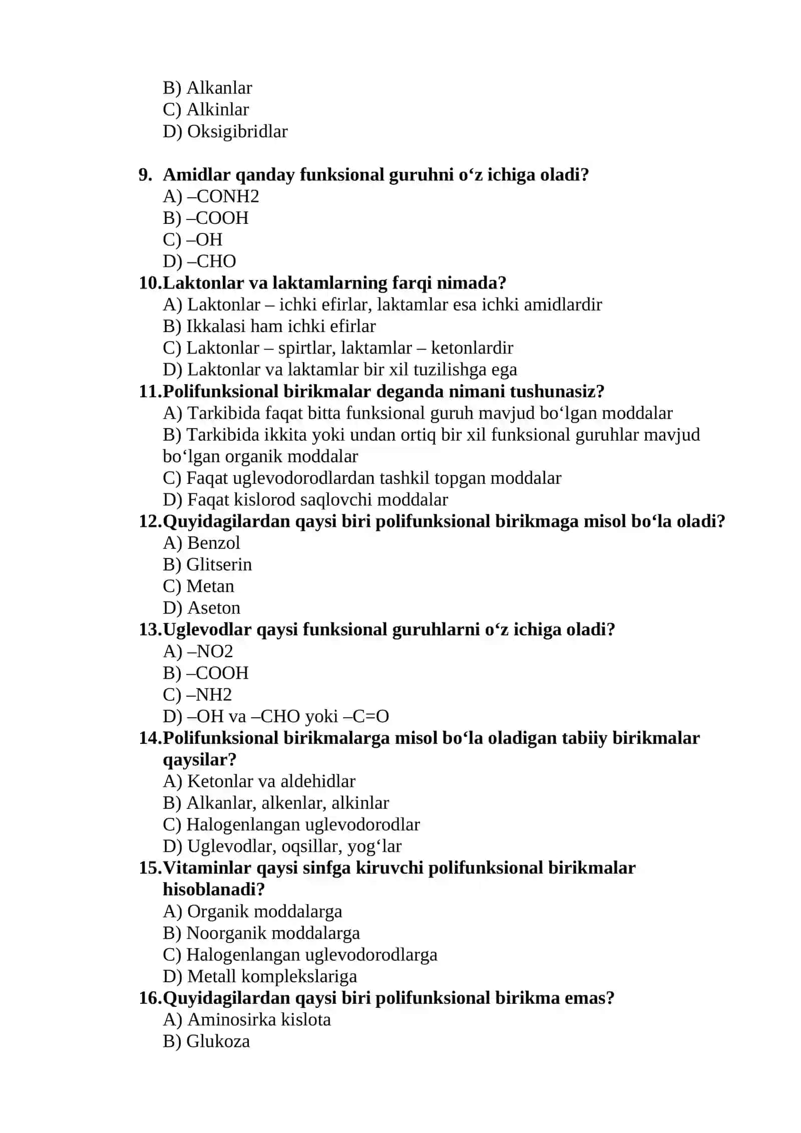 Geterofunksional birikmalar 2