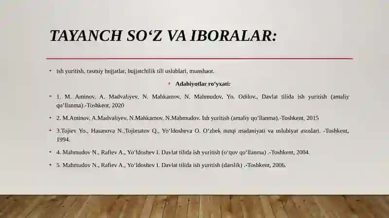 Davlat tilida ish yuritish 2