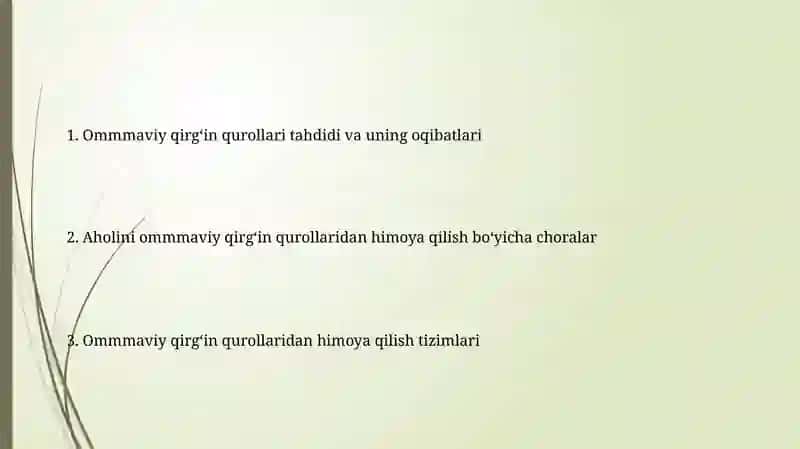 Aholini ommaviy qirg'in qurollaridanhimoyaqilish 2