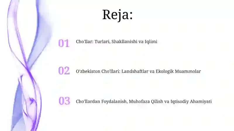 Choʻllar va ularning turlari 2