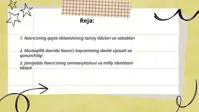 Navroʻz umumxalq bayramining qayta tiklanishi 2