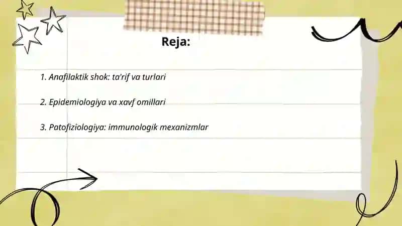 Anafilaktik shok va uni davolash 2