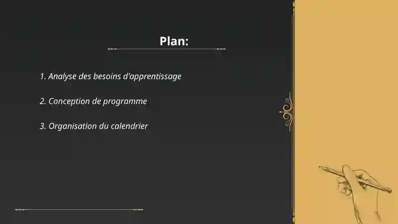 Planification les cours des adultes 2