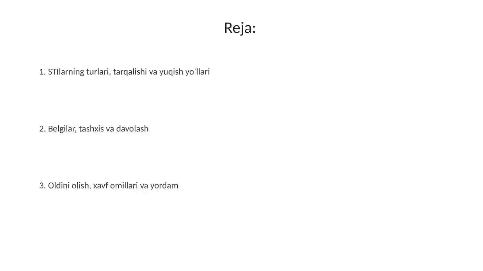 Jinsga bogʻliq kasalliklar 2