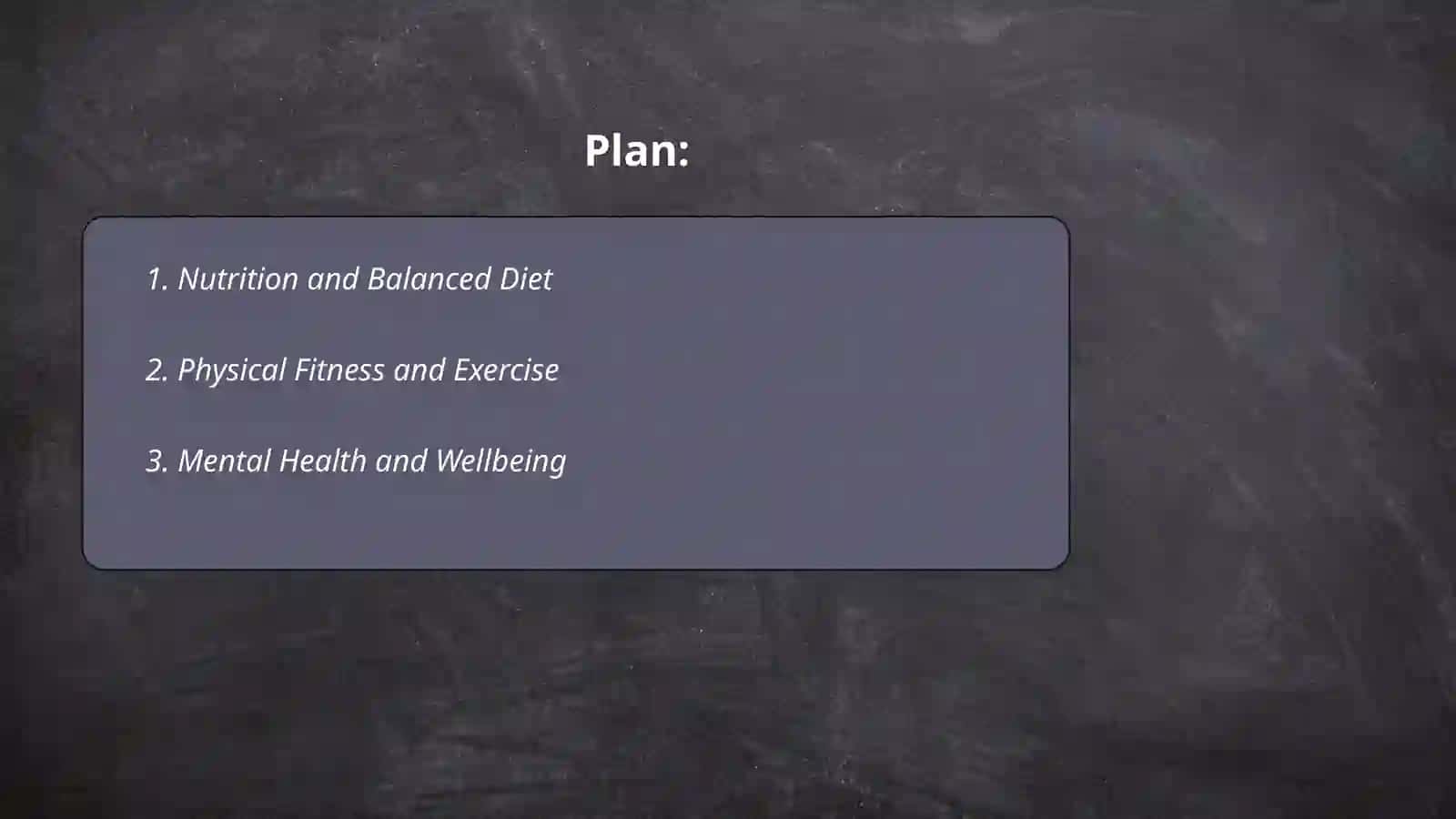 Healthy lifestyle 2