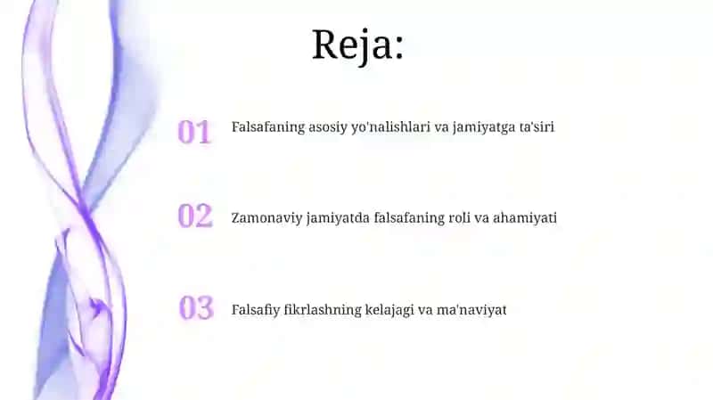 Falsafa tarixi va asosiy sohalari 2