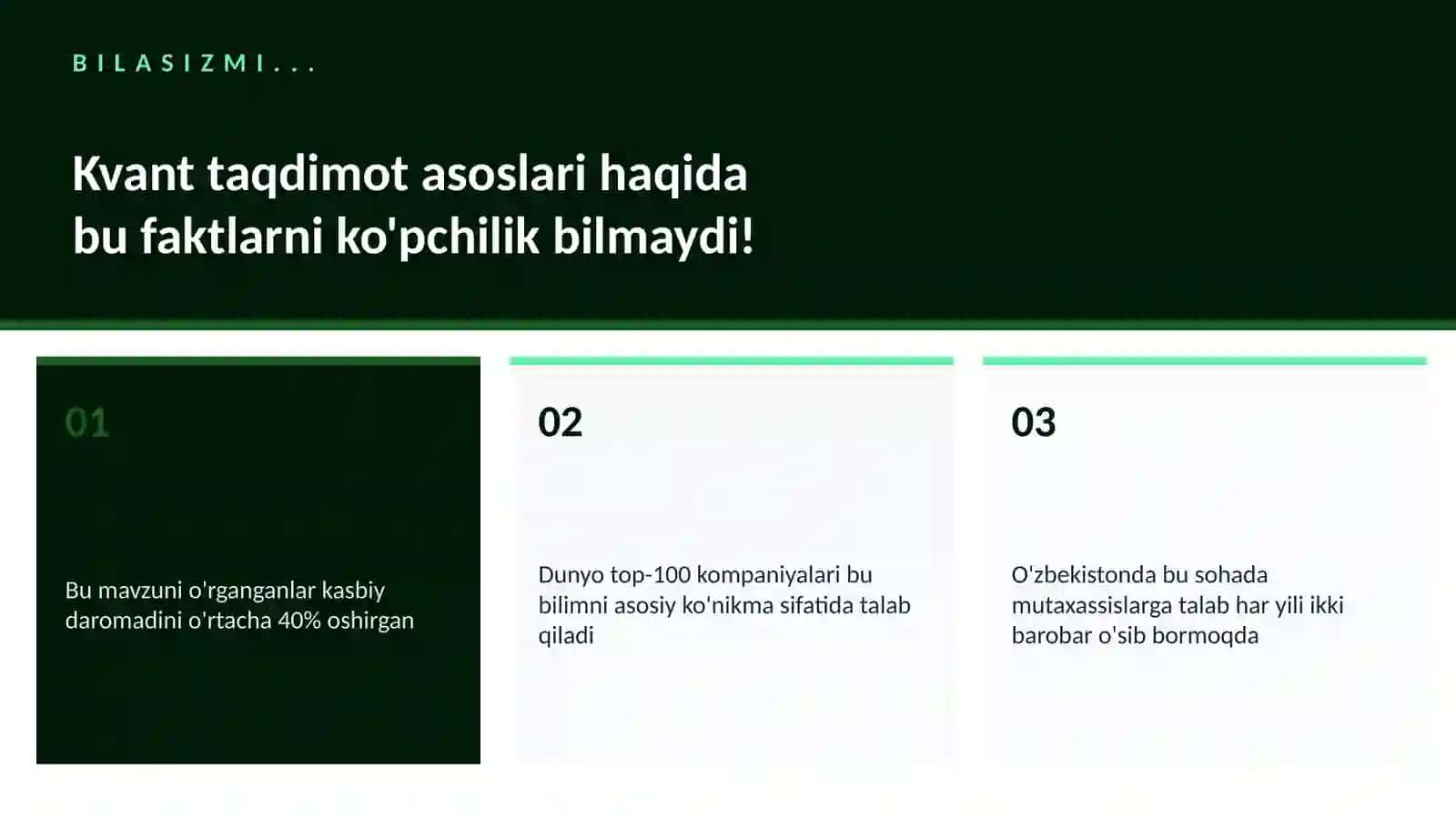 Kvant taqdimot asoslari 2