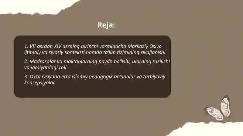 Òrta Osiyoda Tarbiyaviy va Pedagogik Fikrlar 2